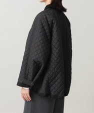RSJCG02690 TRUNK HIROKO KOSHINO(ヒロココシノ) 【先行予約】2WAY袖キルティングジャケット ブラック