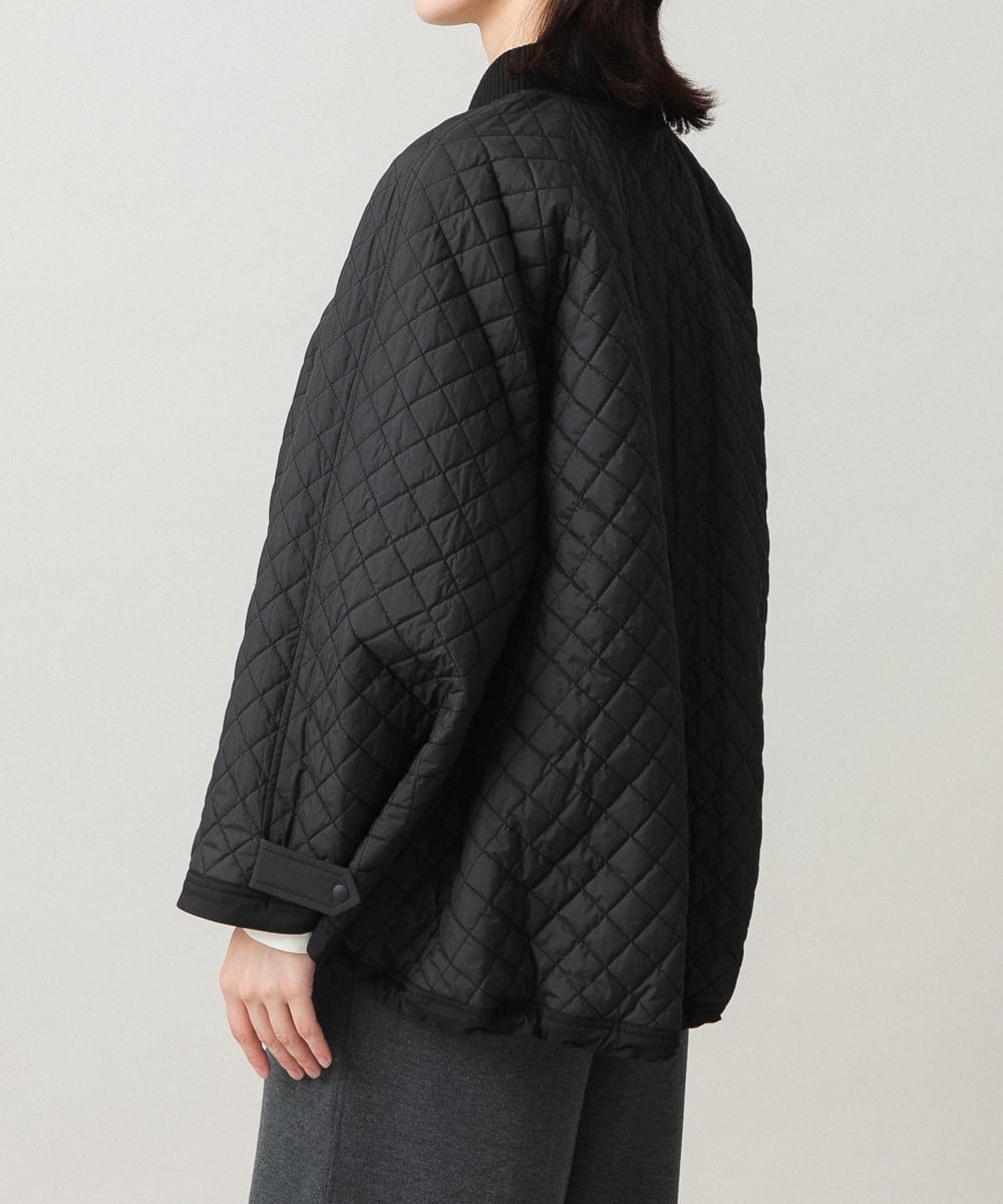 RSJCG02690 TRUNK HIROKO KOSHINO(ヒロココシノ) 【先行予約】2WAY袖キルティングジャケット ブラック