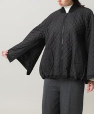 RSJCG02690 TRUNK HIROKO KOSHINO(ヒロココシノ) 【先行予約】2WAY袖キルティングジャケット ブラック