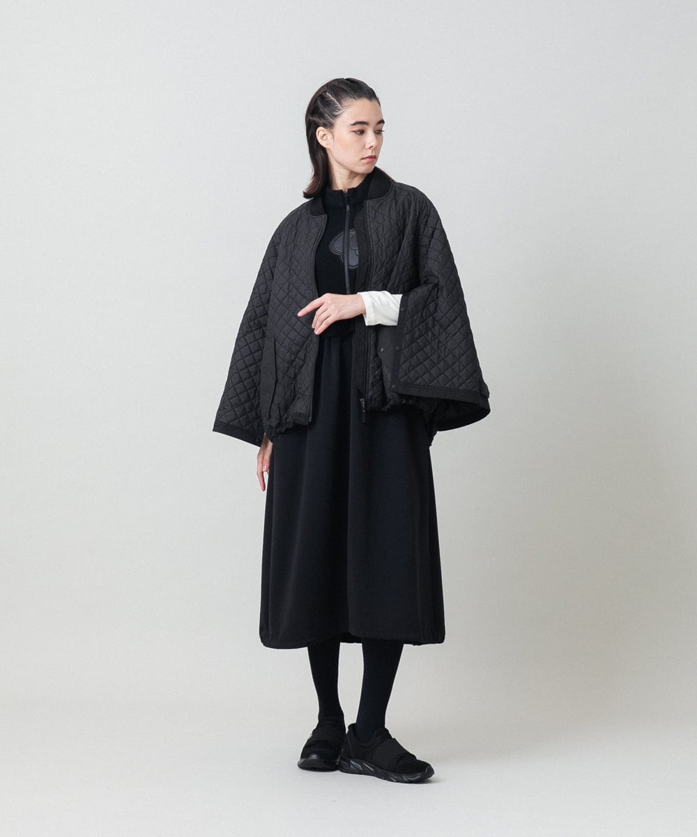 RSJCG02690 TRUNK HIROKO KOSHINO(ヒロココシノ) 【先行予約】2WAY袖キルティングジャケット ブラック