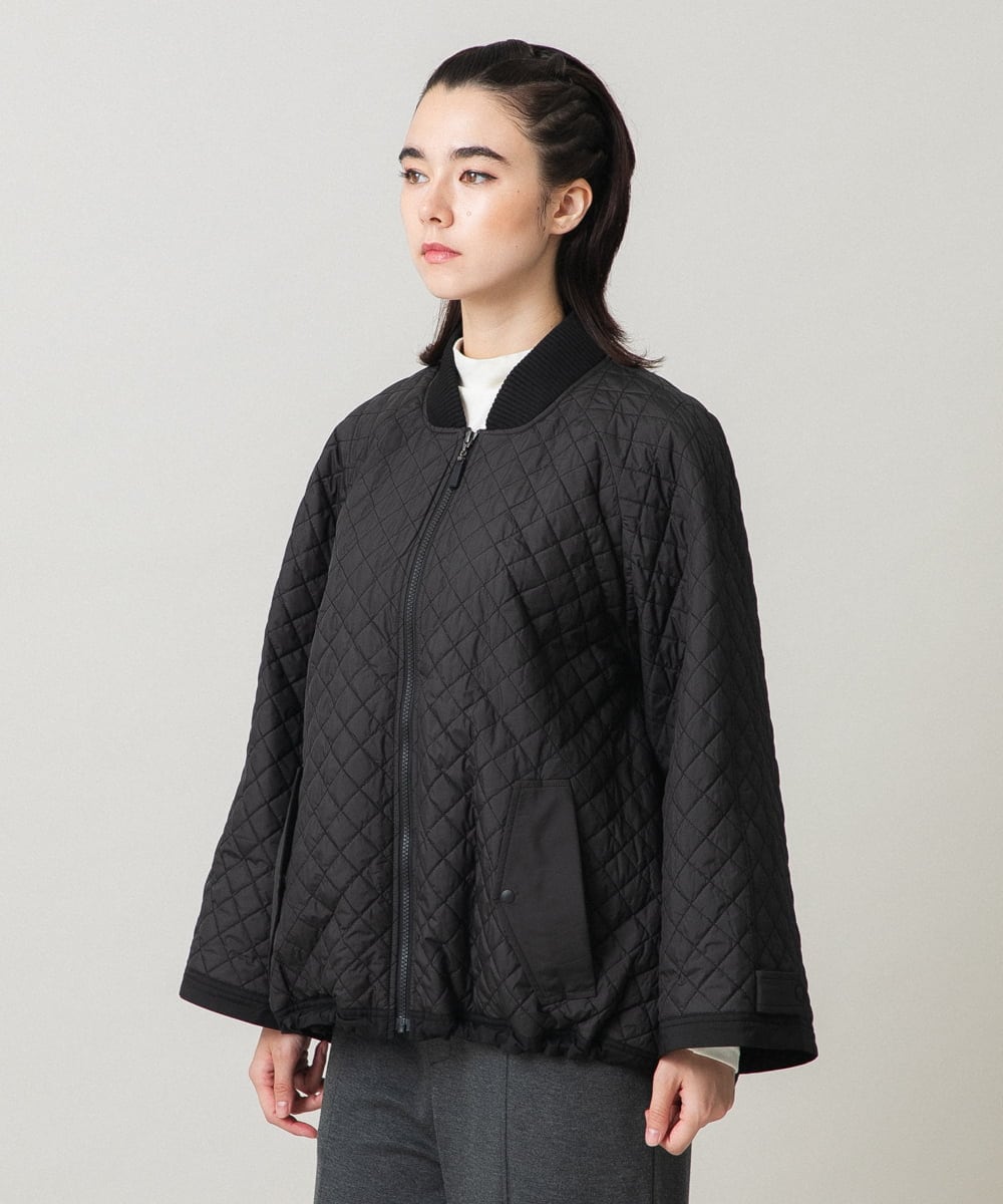 RSJCG02690 TRUNK HIROKO KOSHINO(ヒロココシノ) 【先行予約】2WAY袖キルティングジャケット ブラック