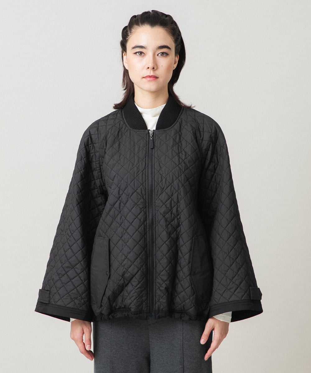 RSJCG02690 TRUNK HIROKO KOSHINO(ヒロココシノ) 【先行予約】2WAY袖キルティングジャケット ブラック
