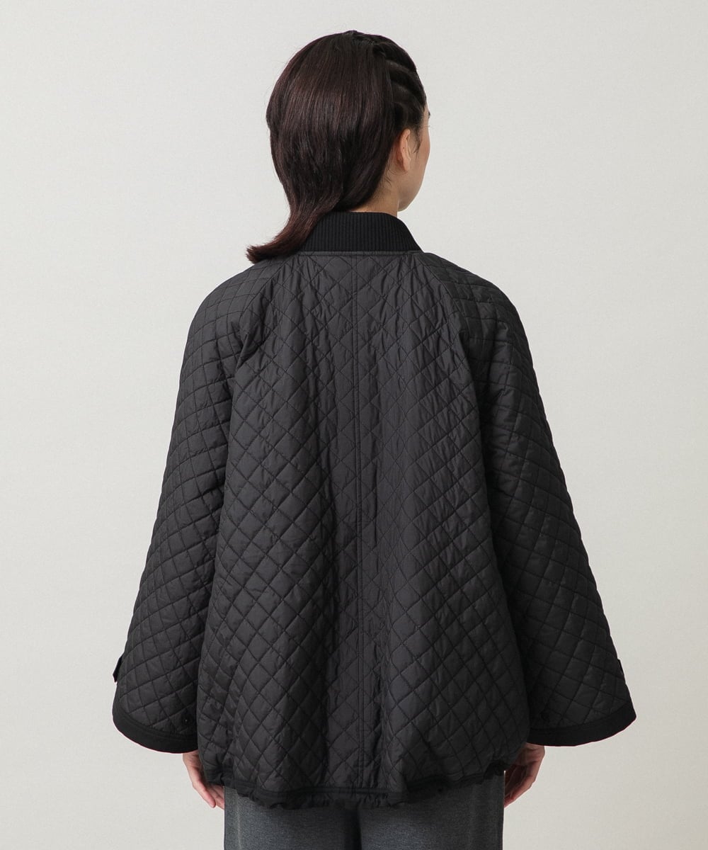 RSJCG02690 TRUNK HIROKO KOSHINO(ヒロココシノ) 【先行予約】2WAY袖キルティングジャケット ブラック