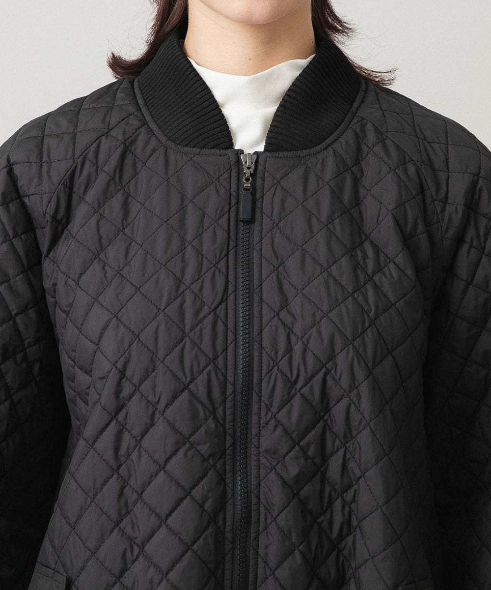 RSJCG02690 TRUNK HIROKO KOSHINO(ヒロココシノ) 【先行予約】2WAY袖キルティングジャケット ブラック