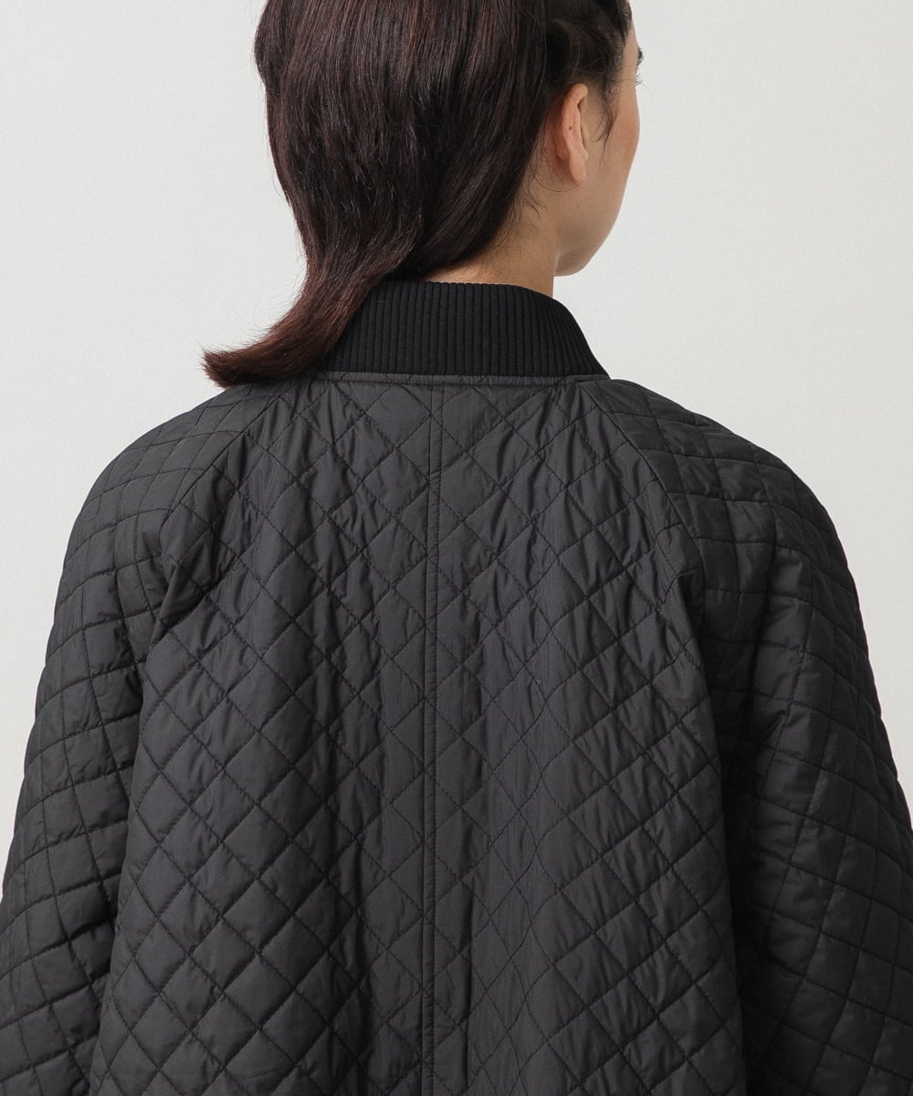 RSJCG02690 TRUNK HIROKO KOSHINO(ヒロココシノ) 【先行予約】2WAY袖キルティングジャケット ブラック