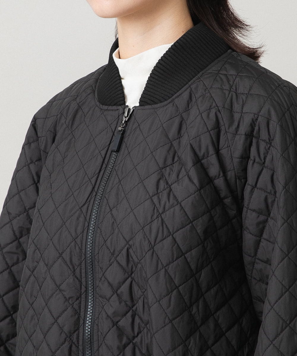 RSJCG02690 TRUNK HIROKO KOSHINO(ヒロココシノ) 【先行予約】2WAY袖キルティングジャケット ブラック