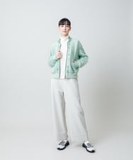 RSJED06660 TRUNK HIROKO KOSHINO(ヒロココシノ) チュールレイヤードダンボールニットブルゾン グリーン