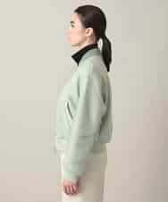 RSJED06660 TRUNK HIROKO KOSHINO(ヒロココシノ) チュールレイヤードダンボールニットブルゾン グリーン