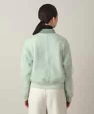 RSJED06660 TRUNK HIROKO KOSHINO(ヒロココシノ) チュールレイヤードダンボールニットブルゾン グリーン
