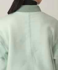 RSJED06660 TRUNK HIROKO KOSHINO(ヒロココシノ) チュールレイヤードダンボールニットブルゾン グリーン