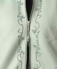 RSJED06660 TRUNK HIROKO KOSHINO(ヒロココシノ) チュールレイヤードダンボールニットブルゾン グリーン