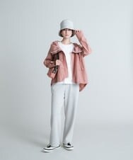 RSJES40450 TRUNK HIROKO KOSHINO(ヒロココシノ) 【洗濯機で洗える】ラウンドフォルムデザインフーデットパーカー ピンク