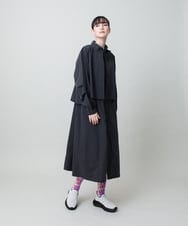 RSJFD09490 TRUNK HIROKO KOSHINO(ヒロココシノ) 配色ラインフロントボタンシャツブラウス ベージュ