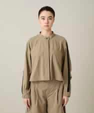 RSJFD09490 TRUNK HIROKO KOSHINO(ヒロココシノ) 配色ラインフロントボタンシャツブラウス ベージュ