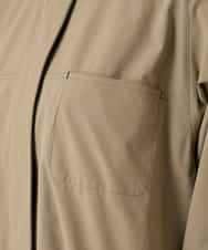 RSJFD09490 TRUNK HIROKO KOSHINO(ヒロココシノ) 配色ラインフロントボタンシャツブラウス ベージュ