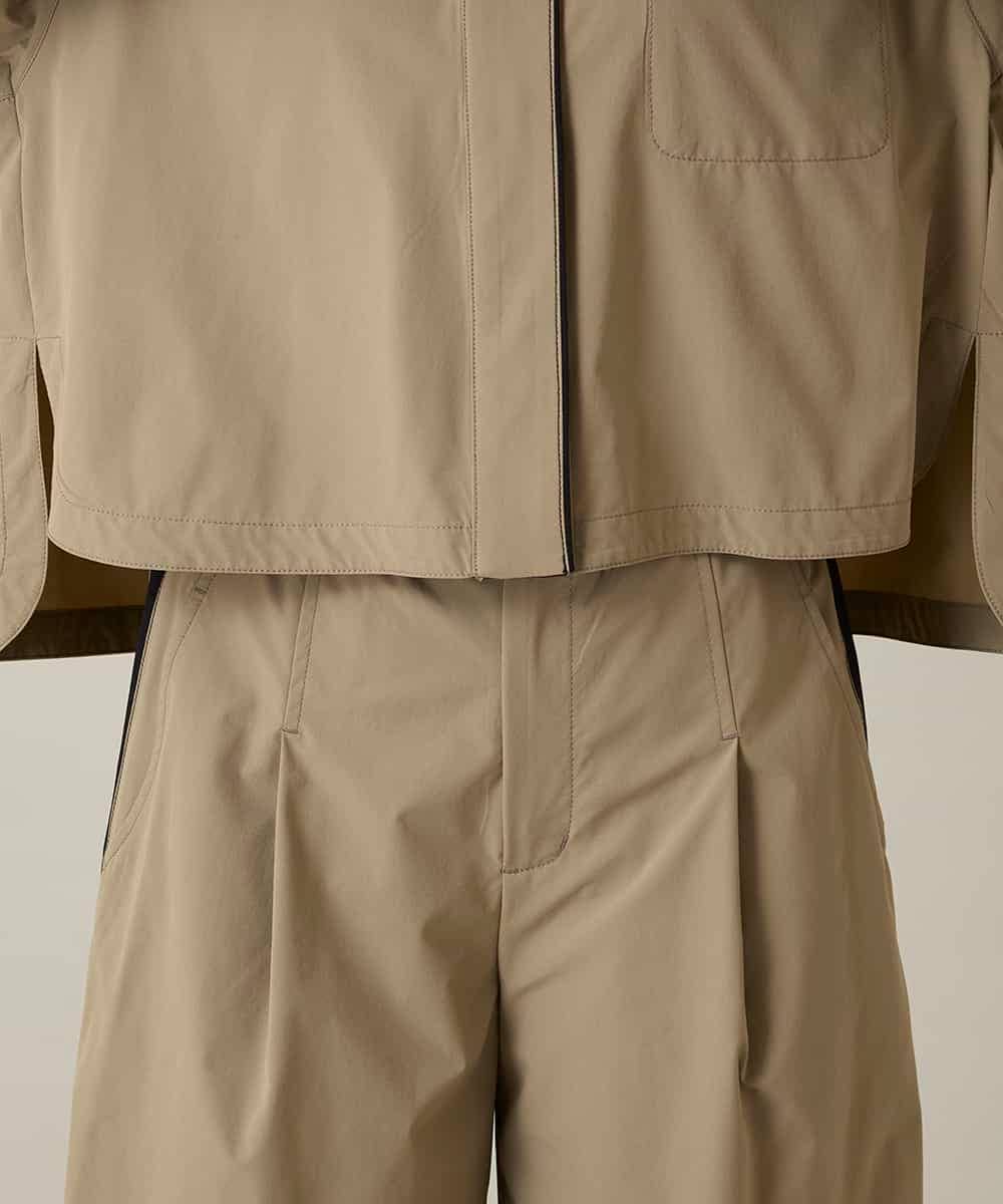 RSJFD09490 TRUNK HIROKO KOSHINO(ヒロココシノ) 配色ラインフロントボタンシャツブラウス ベージュ