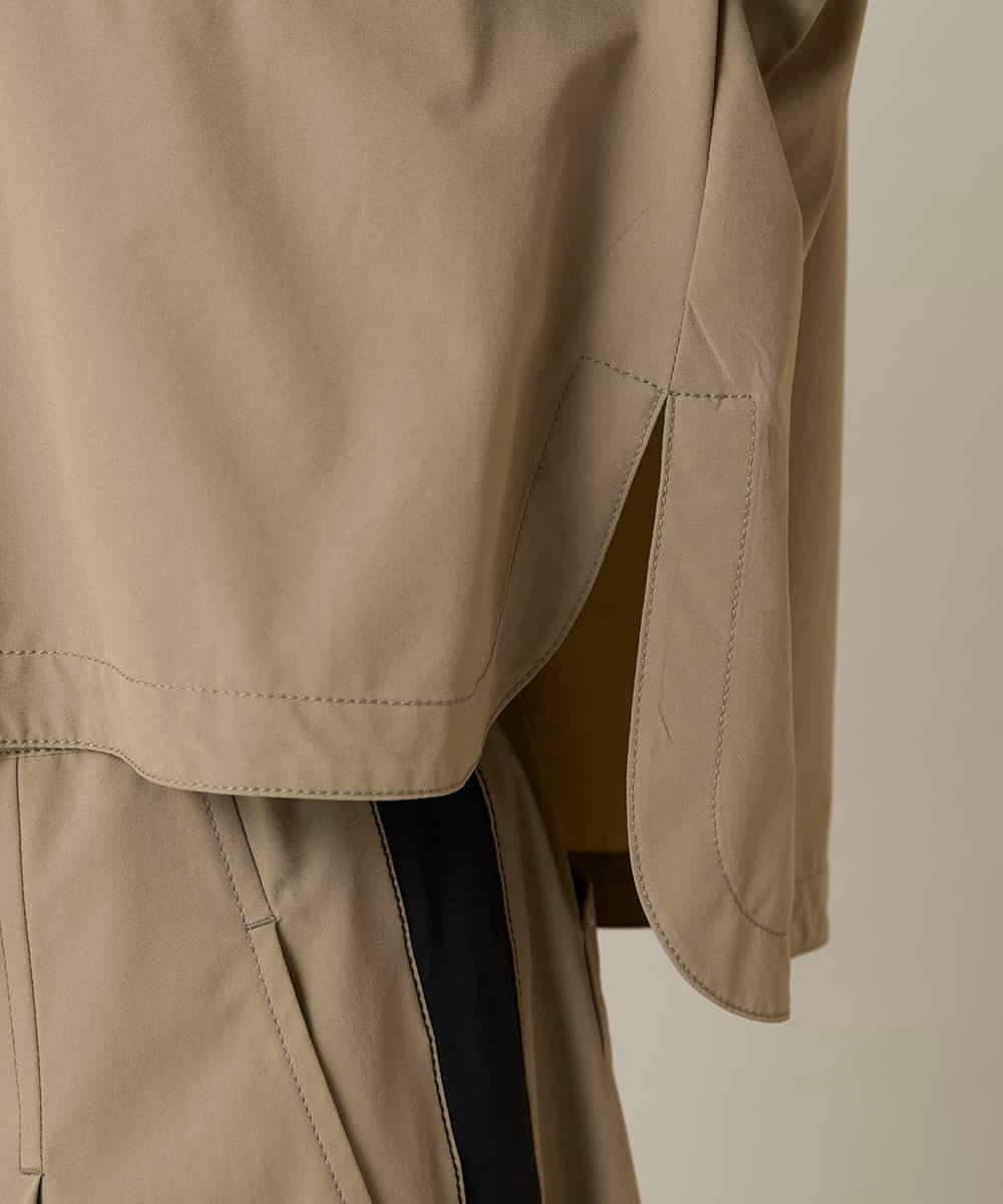 RSJFD09490 TRUNK HIROKO KOSHINO(ヒロココシノ) 配色ラインフロントボタンシャツブラウス ベージュ