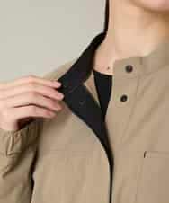 RSJFD09490 TRUNK HIROKO KOSHINO(ヒロココシノ) 配色ラインフロントボタンシャツブラウス ベージュ