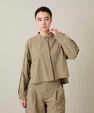 RSJFD09490 TRUNK HIROKO KOSHINO(ヒロココシノ) 配色ラインフロントボタンシャツブラウス ベージュ