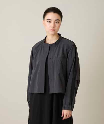 RSJFD09490 TRUNK HIROKO KOSHINO 配色ラインフロントボタンシャツブラウス