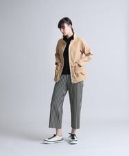 RSJFS50450 TRUNK HIROKO KOSHINO(ヒロココシノ) 【洗濯機で洗える】ストレッチタフタコンパクトジャケット グリーン