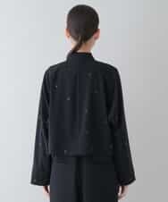 RSJFS56400 TRUNK HIROKO KOSHINO(ヒロココシノ) 【洗濯機で洗える】コンパクトストレッチボレロジャケット ブラック
