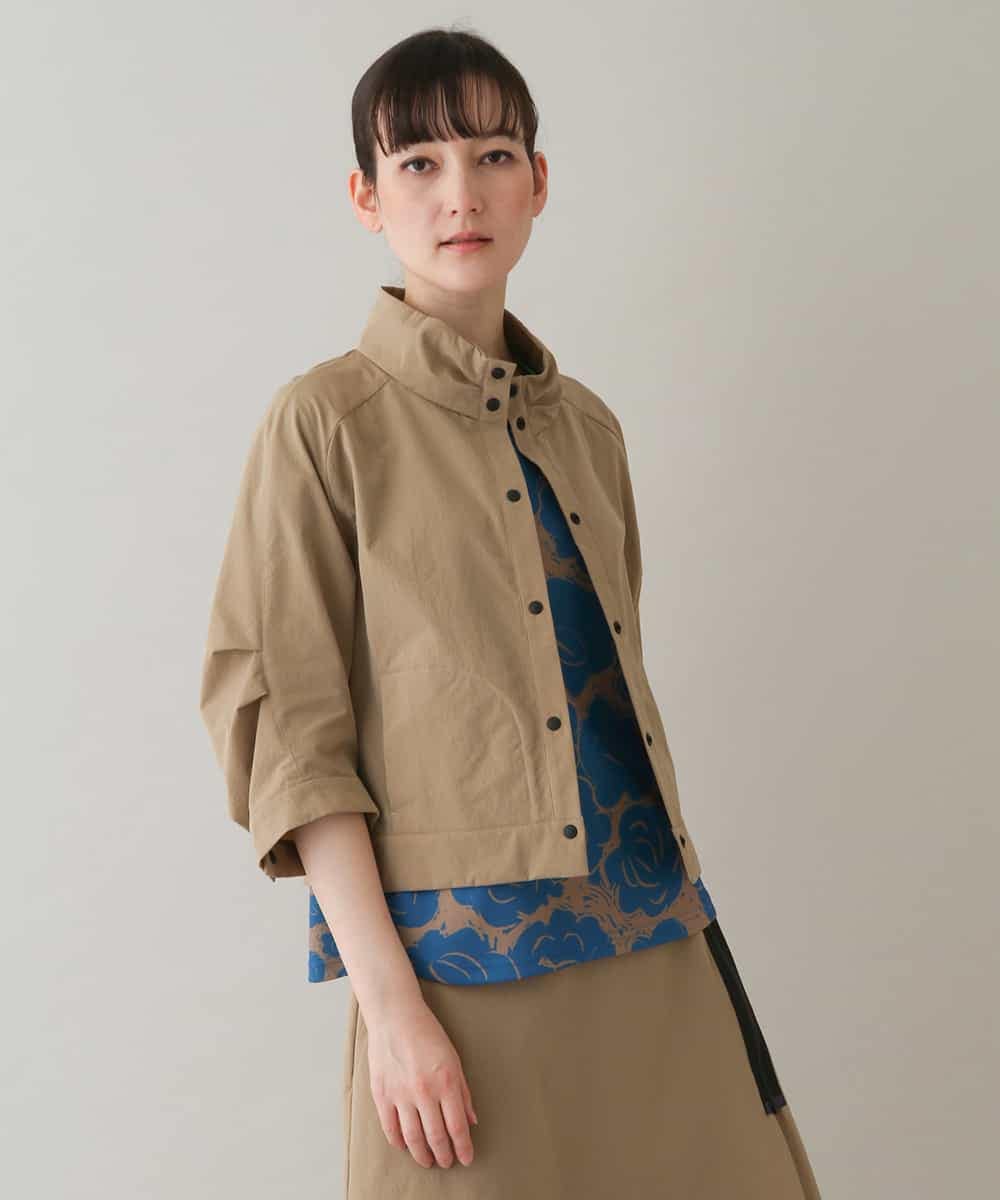 洗える】ストレッチタフタブルゾンブラウス(その他のコート・ブルゾン  