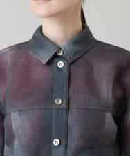 RSJGD01590 TRUNK HIROKO KOSHINO(ヒロココシノ) Gジャンライクシアージャケット ネイビー