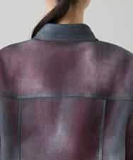 RSJGD01590 TRUNK HIROKO KOSHINO(ヒロココシノ) Gジャンライクシアージャケット ネイビー