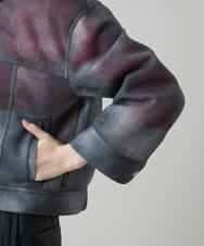 RSJGD01590 TRUNK HIROKO KOSHINO(ヒロココシノ) Gジャンライクシアージャケット ネイビー