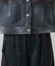 RSJGD01590 TRUNK HIROKO KOSHINO(ヒロココシノ) Gジャンライクシアージャケット ネイビー