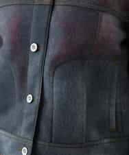 RSJGD01590 TRUNK HIROKO KOSHINO(ヒロココシノ) Gジャンライクシアージャケット ネイビー