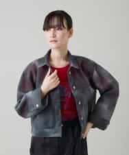 RSJGD01590 TRUNK HIROKO KOSHINO(ヒロココシノ) Gジャンライクシアージャケット ネイビー