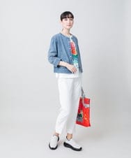 RSJGE01490 TRUNK HIROKO KOSHINO(ヒロココシノ) アイレットストレッチデニムジャケット /洗える ライトブルー