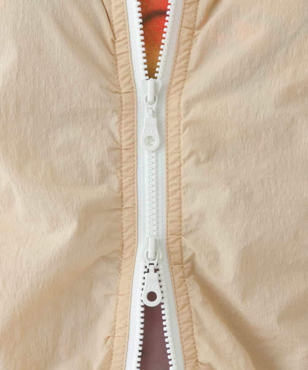 RSJGS06490 TRUNK HIROKO KOSHINO(ヒロココシノ) 【洗濯機で洗える】ドロストギャザーダブルジップジャケット ライトイエロー