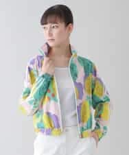 RSJGU70450 TRUNK HIROKO KOSHINO(ヒロココシノ) 【洗濯機で洗える】フルーツタフタショートブルゾン ライトイエロー