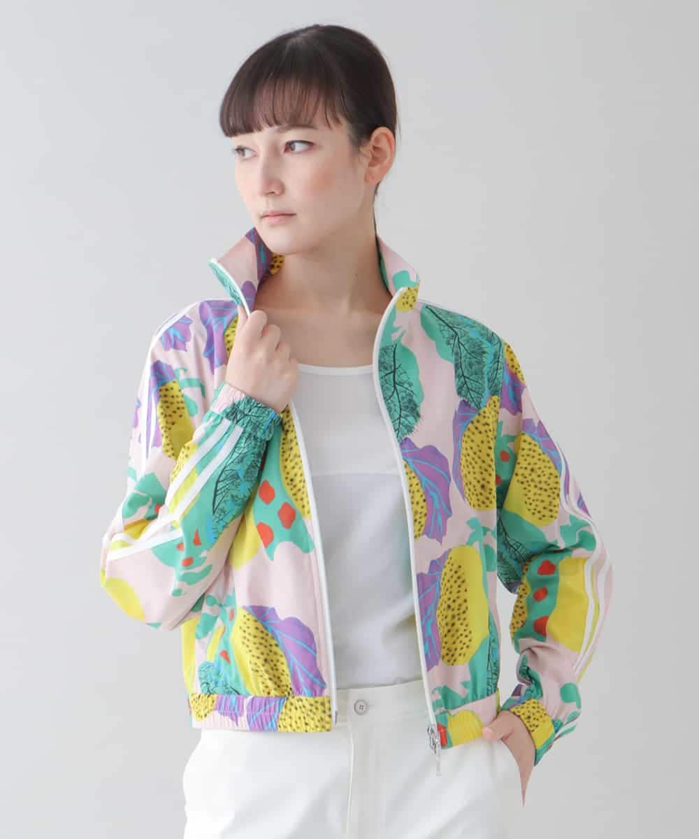 RSJGU70450 TRUNK HIROKO KOSHINO(ヒロココシノ) 【洗濯機で洗える】フルーツタフタショートブルゾン ライトイエロー