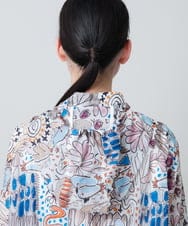 RSJHB04790 TRUNK HIROKO KOSHINO(ヒロココシノ) ペンギンプリントナイロンコート/洗える アイボリー