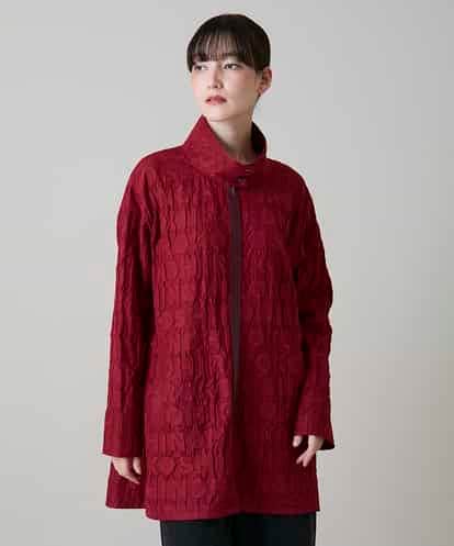 RSJLD01660 TRUNK HIROKO KOSHINO ロゴアクセントショートコート/日本製/洗える