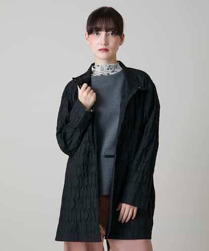 RSJLD01660 TRUNK HIROKO KOSHINO ロゴアクセントショートコート/日本製/洗える