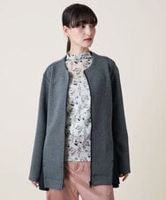 RSJLD10580 TRUNK HIROKO KOSHINO(ヒロココシノ) フォルムチェンジロングブルゾン/洗える グレー