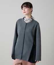 RSJLD10580 TRUNK HIROKO KOSHINO(ヒロココシノ) フォルムチェンジロングブルゾン/洗える グレー