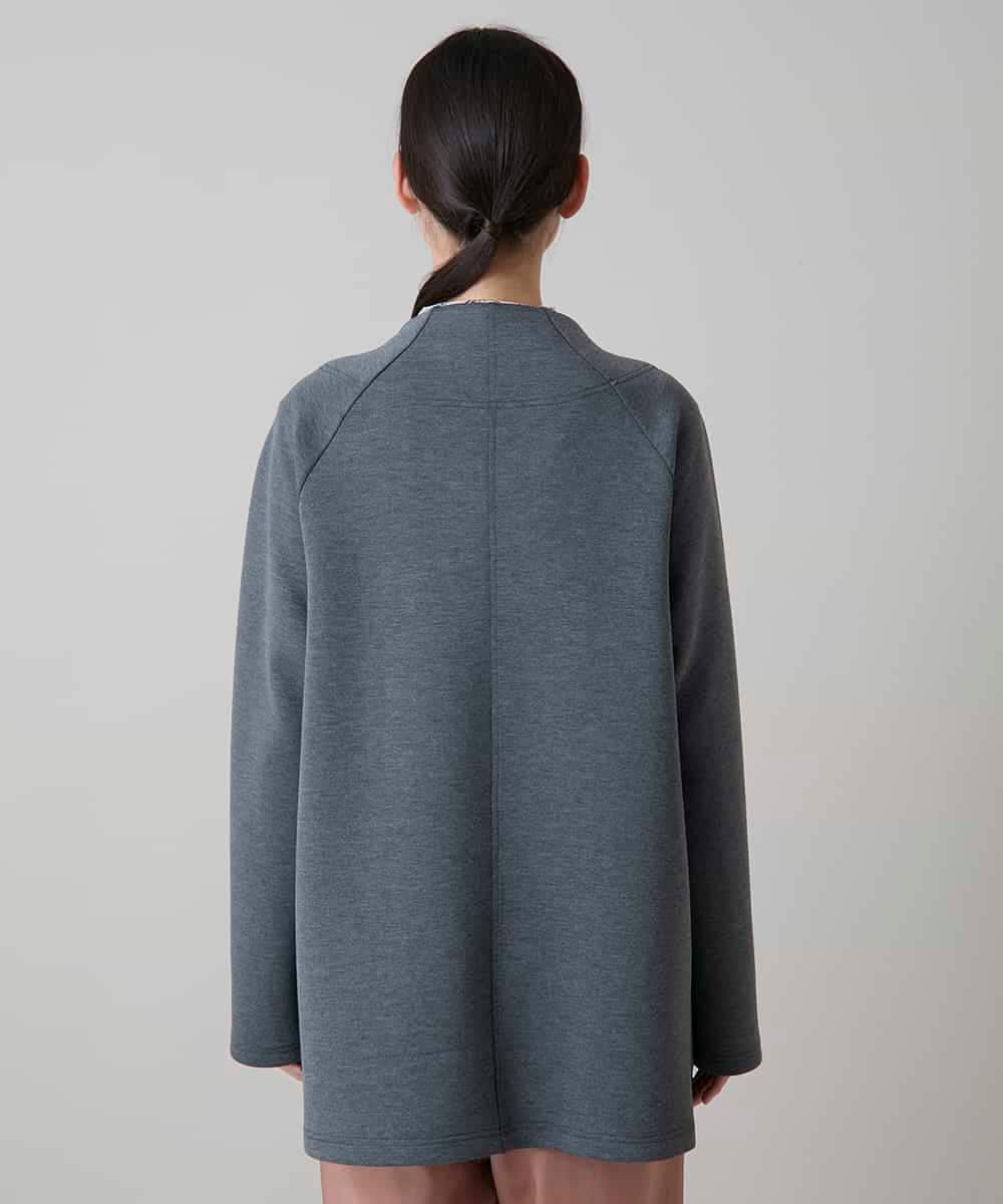 RSJLD10580 TRUNK HIROKO KOSHINO(ヒロココシノ) フォルムチェンジロングブルゾン/洗える グレー