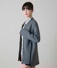 RSJLD10580 TRUNK HIROKO KOSHINO(ヒロココシノ) フォルムチェンジロングブルゾン/洗える グレー