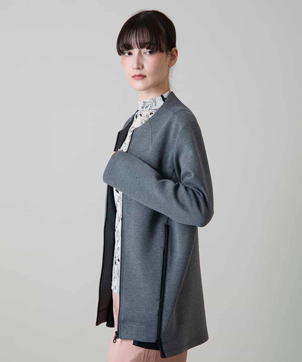 RSJLD10580 TRUNK HIROKO KOSHINO(ヒロココシノ) フォルムチェンジロングブルゾン/洗える グレー