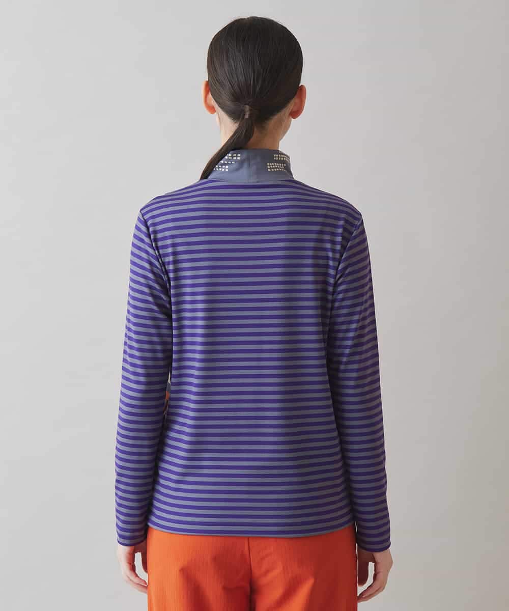 RSKAC34390 TRUNK HIROKO KOSHINO(ヒロココシノ) 【ゴルフウエア】グラフィックプリントハイネックトップス/日本製/洗える レッド