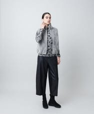 RSKAD04390 TRUNK HIROKO KOSHINO(ヒロココシノ) ロゴモチーフチェック柄インナー/洗える グレー