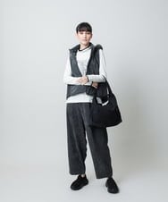 RSKAE07330 TRUNK HIROKO KOSHINO(ヒロココシノ) カットワーク刺繍ウォームカットソー/日本製/洗える ブルー