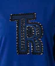 RSKAE07330 TRUNK HIROKO KOSHINO(ヒロココシノ) カットワーク刺繍ウォームカットソー/日本製/洗える ブルー