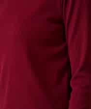 RSKAE13260 TRUNK HIROKO KOSHINO(ヒロココシノ) 配色ブロッキングデザインカットソー/日本製/洗える レッド